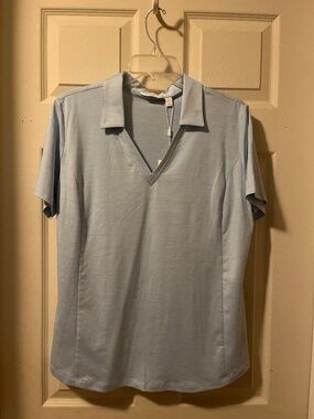 Light blue golf shirt